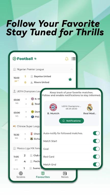Xscorez - Euro Live Scores Zrzut ekranu 2
