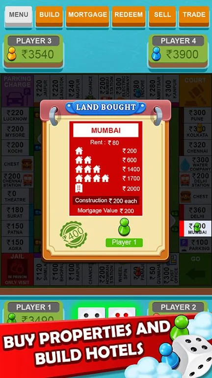 Vyapari Game : Business Dice Board Game Capture d'écran 2