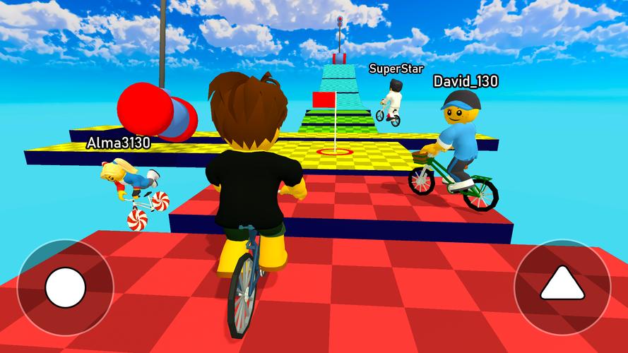 Obby bike: Parkour Adventure ภาพหน้าจอ 0
