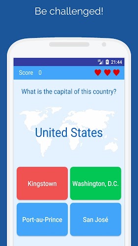 Capitals of the countries Quiz Schermafbeelding 1