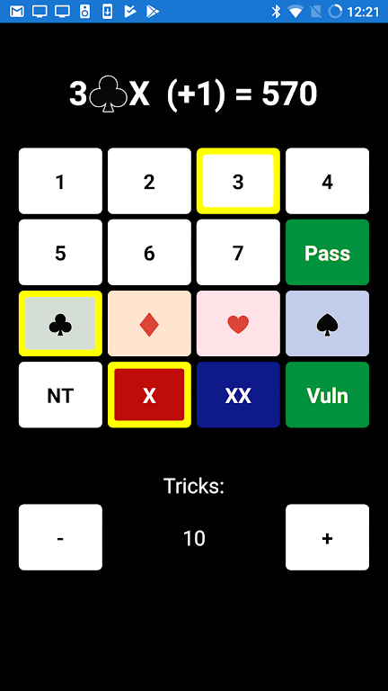 Bridge Scoring Helper Schermafbeelding 0