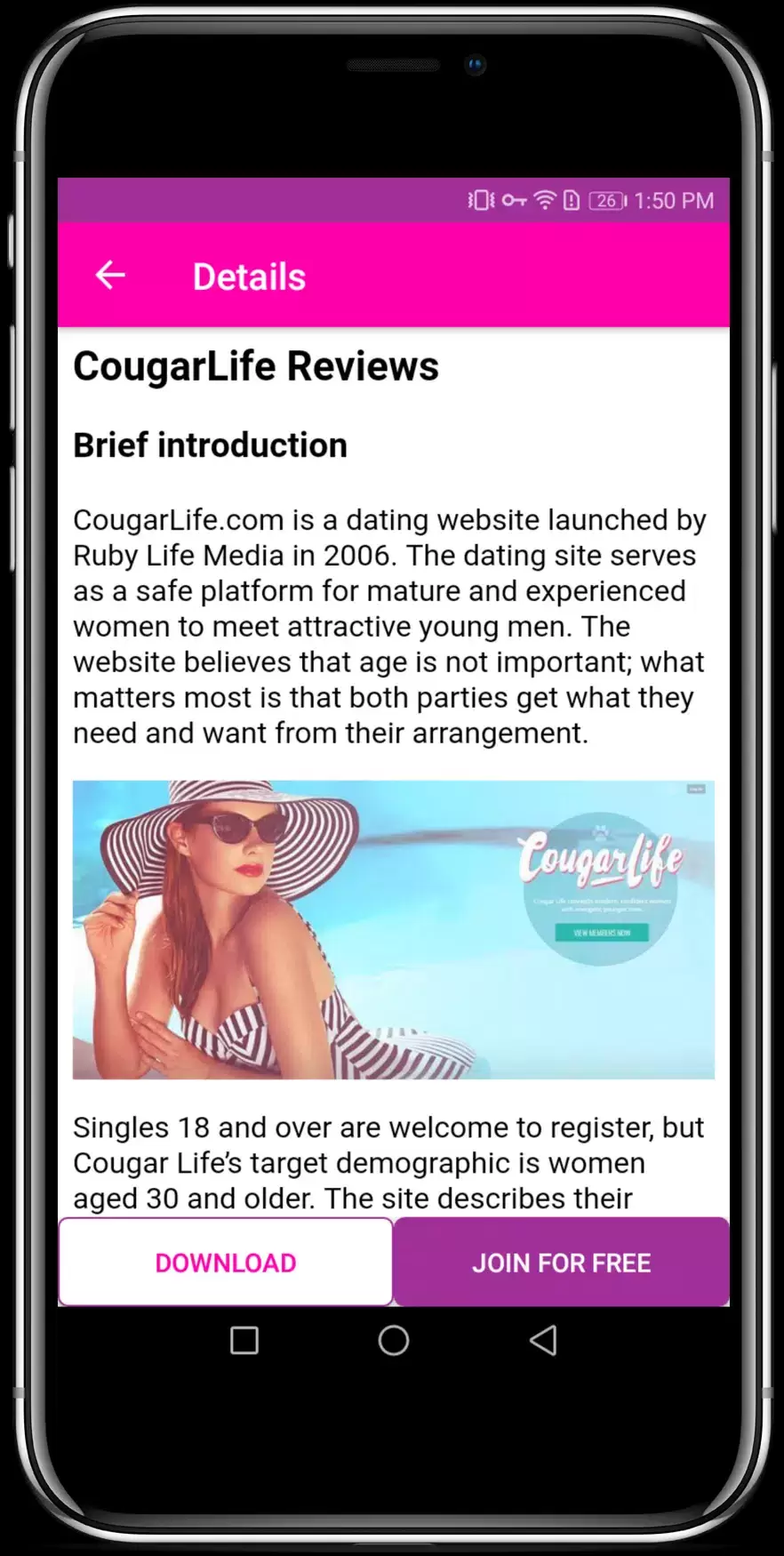 Cougar Dating Apps for Mature & Older Women স্ক্রিনশট 3