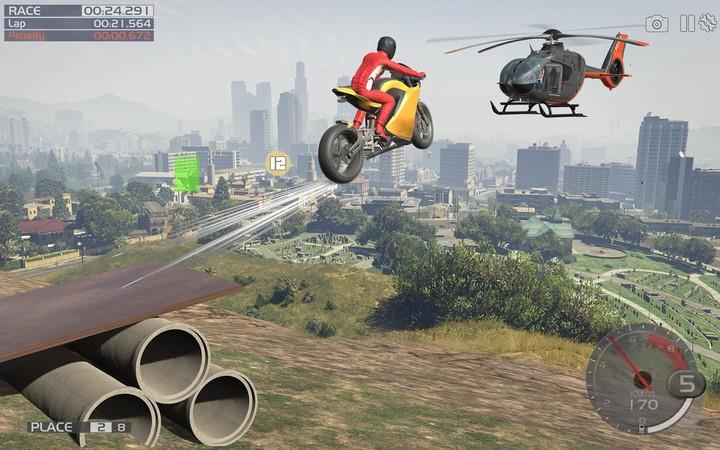 Crazy Stunt Rider GT Bike Game Capture d'écran 0