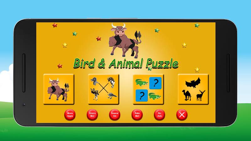 Bird and Animal Puzzle Schermafbeelding 0