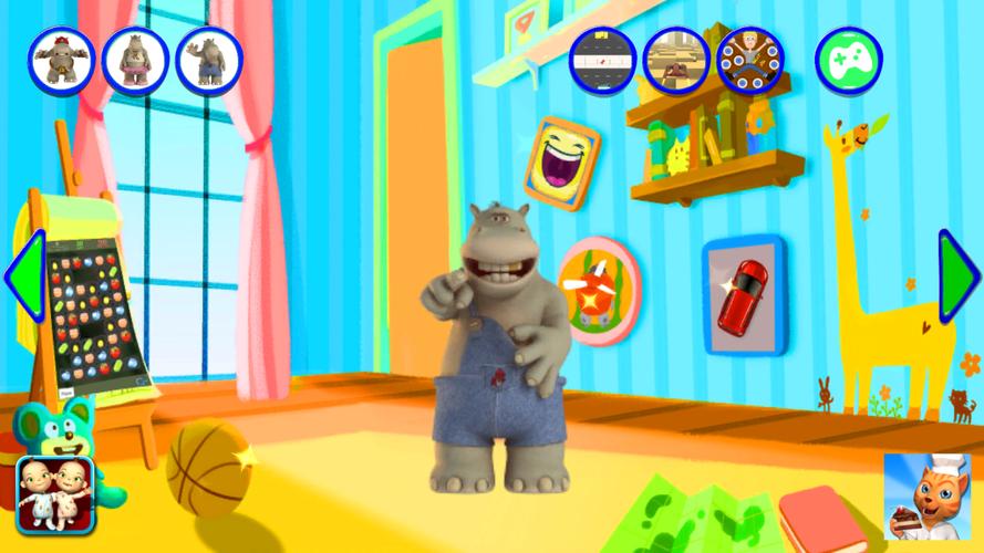 Talking Hippo Rock Скриншот 1