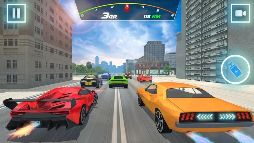 Street Car Racing-Nitro Fire Screenshot 1