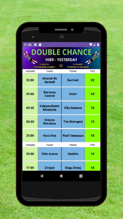 Football Double Chance Tangkapan skrin 2