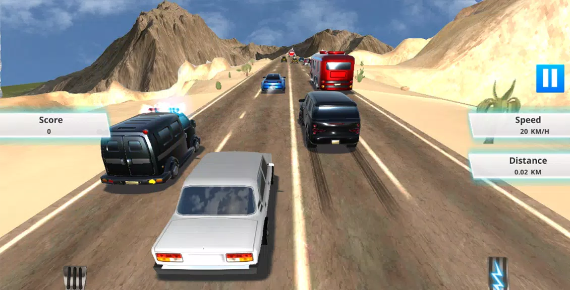 Traffic Rider : Car Race Game Tangkapan skrin 0