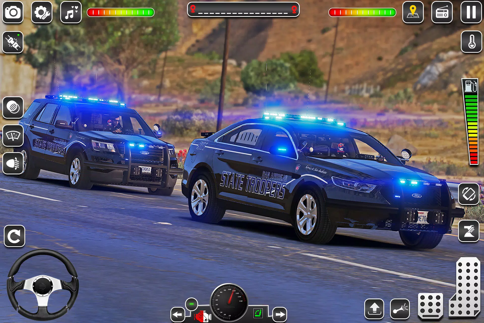 US Police Car Chase Game 3D 螢幕截圖 1