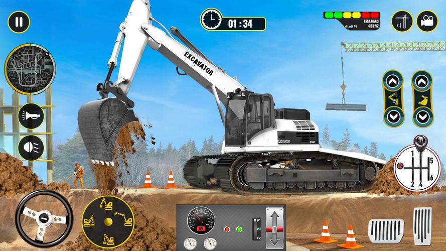 Heavy Excavator Simulator Game スクリーンショット 1