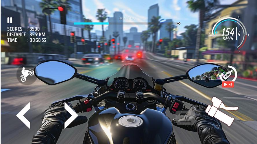 Traffic Bike: Driving City 3D Captura de pantalla 0