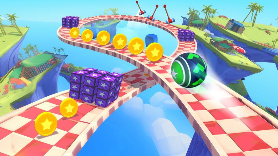 Schermata 3D Super Rolling Ball Race 1