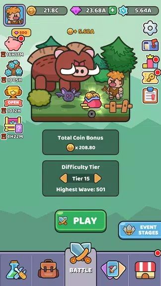 Wild Survival - Idle Defense Tangkapan skrin 2