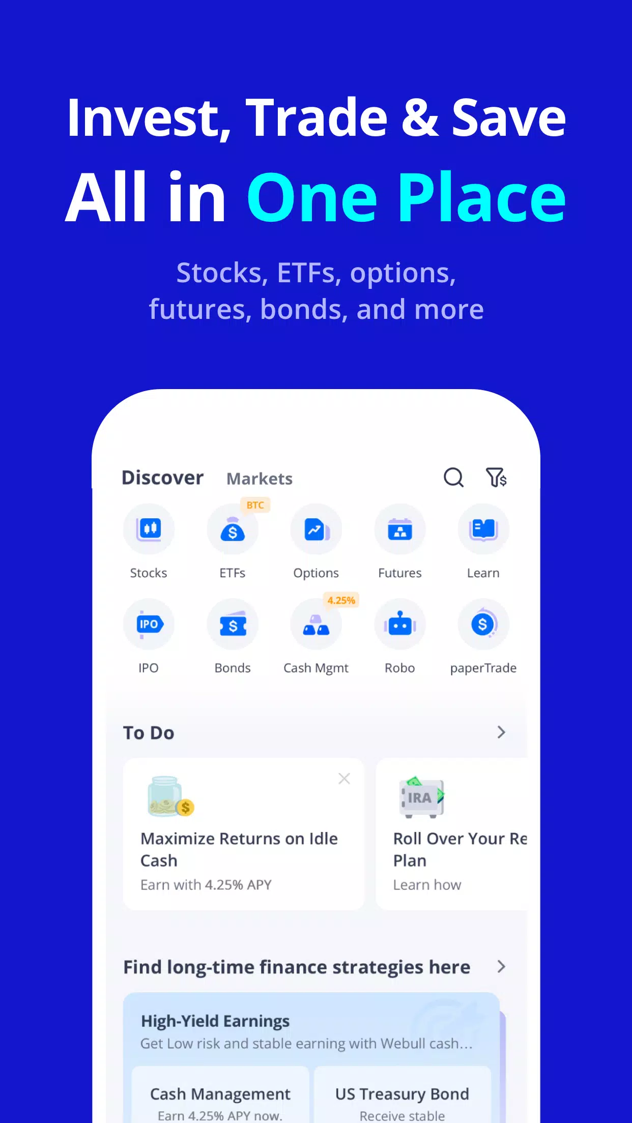 Webull - Stock Quotes & News Screenshot 1