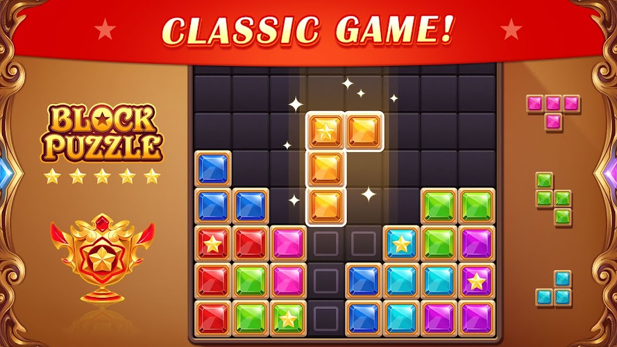 Block Puzzle: Diamond Star Zrzut ekranu 0