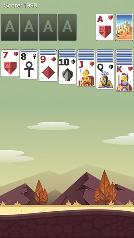 Solitaire Ancient Fable Theme Captura de pantalla 0