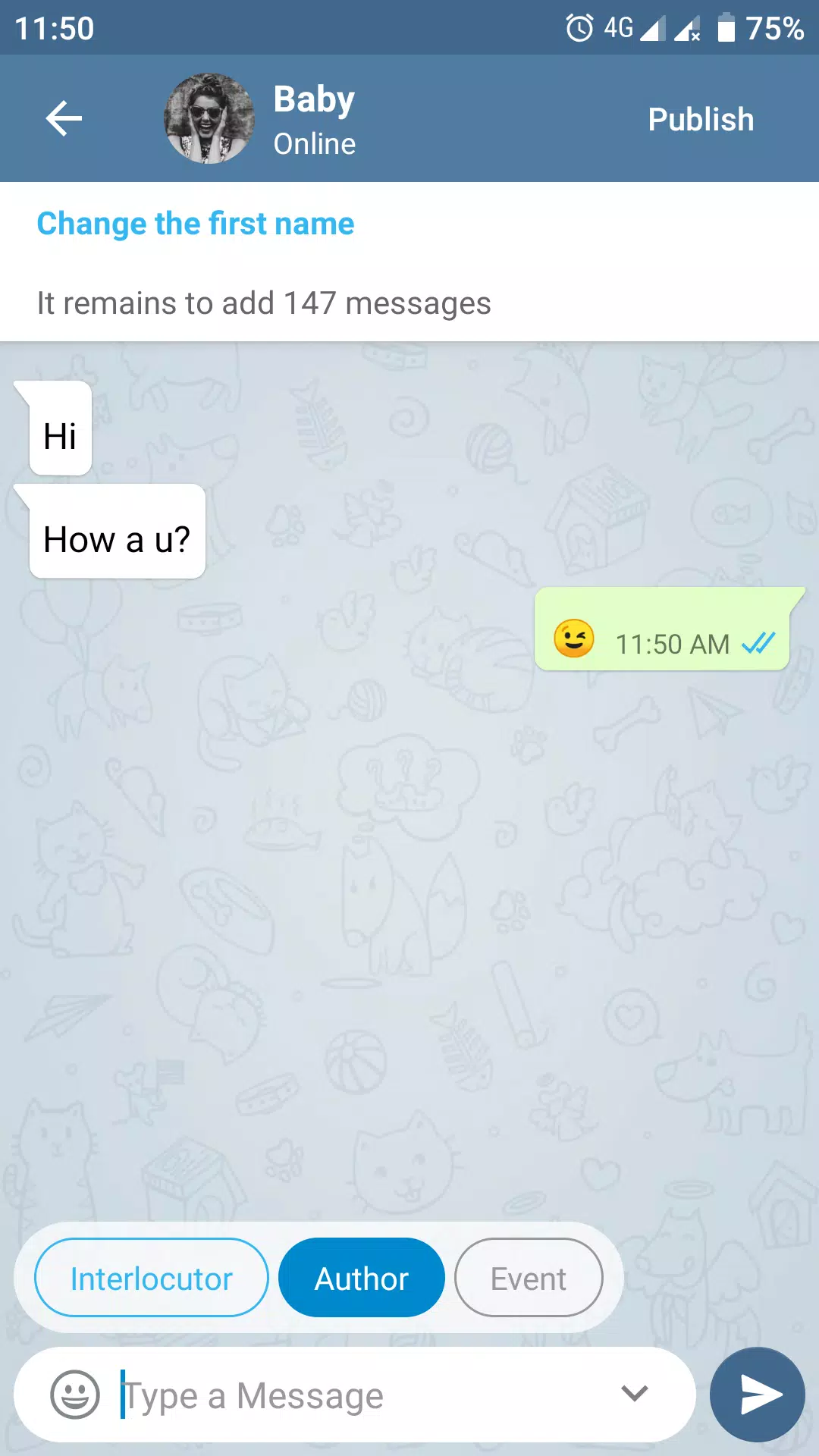 Fake Chat Story Messenger 스크린샷 3