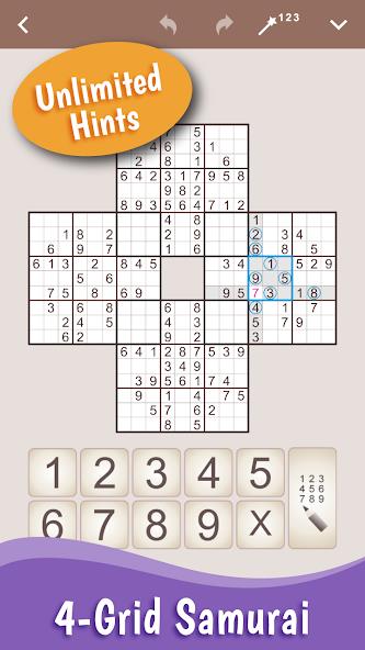 Schermata MultiSudoku: Samurai Sudoku Mod 1