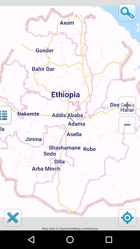 Map of Ethiopia offline Ekran Görüntüsü 0