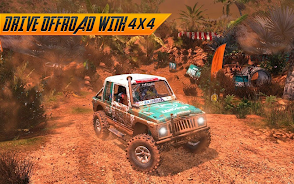 Offroad Jeep Driving Simulator Скриншот 2