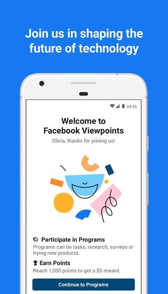 Facebook Viewpoints Ảnh chụp màn hình 0