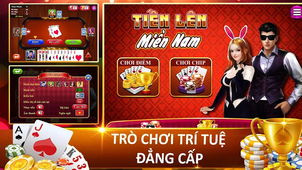 Tien Len - Thirteen - Mien Nam Offline - Chip Ekran Görüntüsü 0