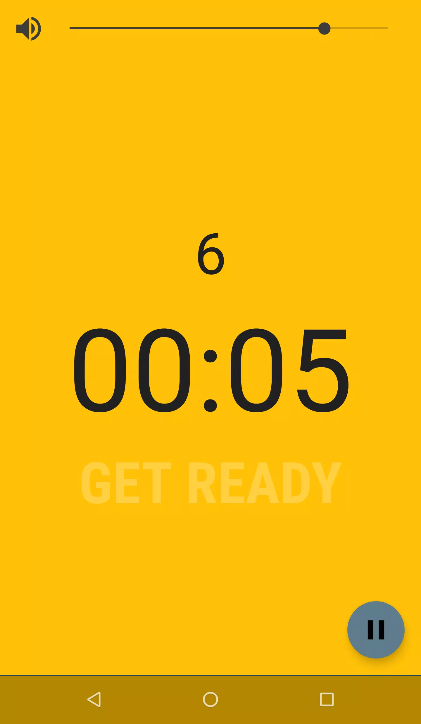 Schermata Interval Timer 1
