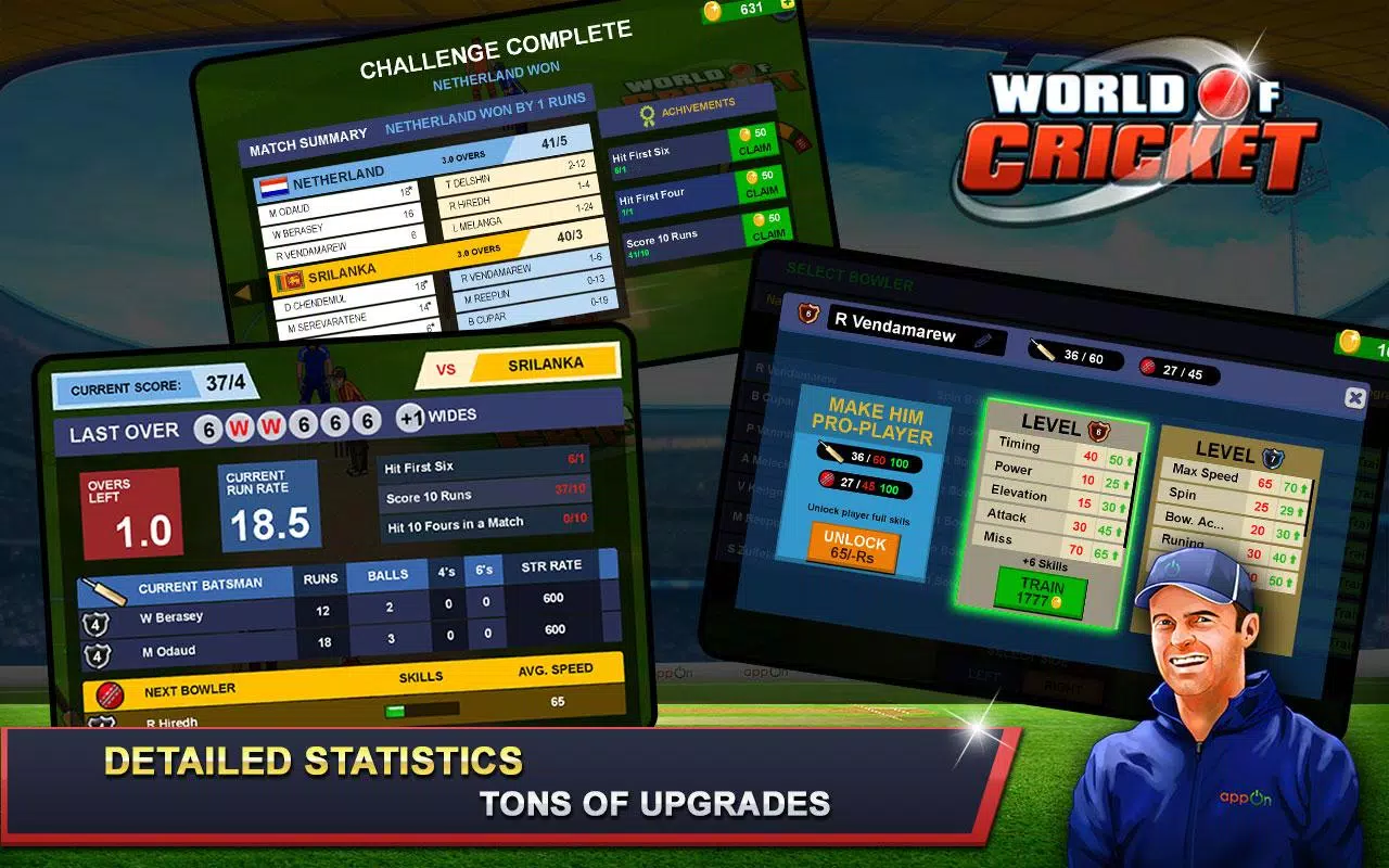 World of Cricket :Championship स्क्रीनशॉट 3