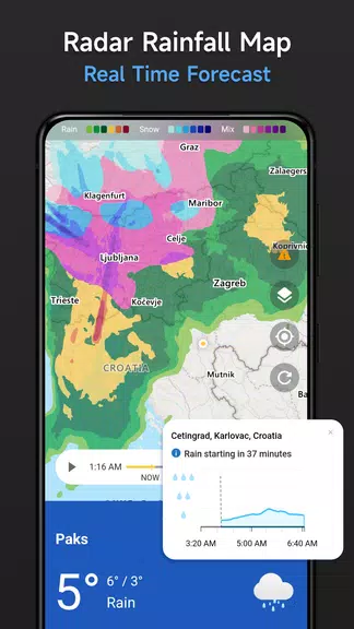 Schermata Live Weather & Radar Map 3