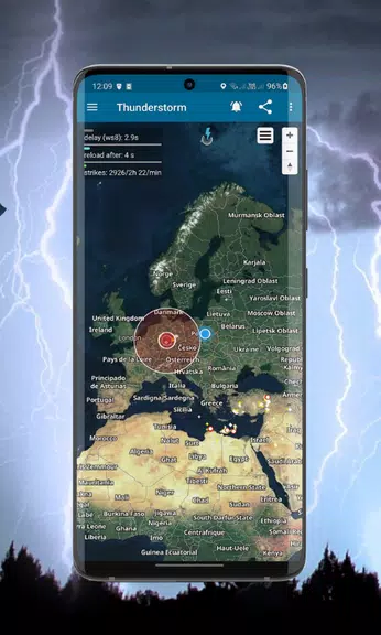 Thunderstorm- weather warnings Captura de tela 1