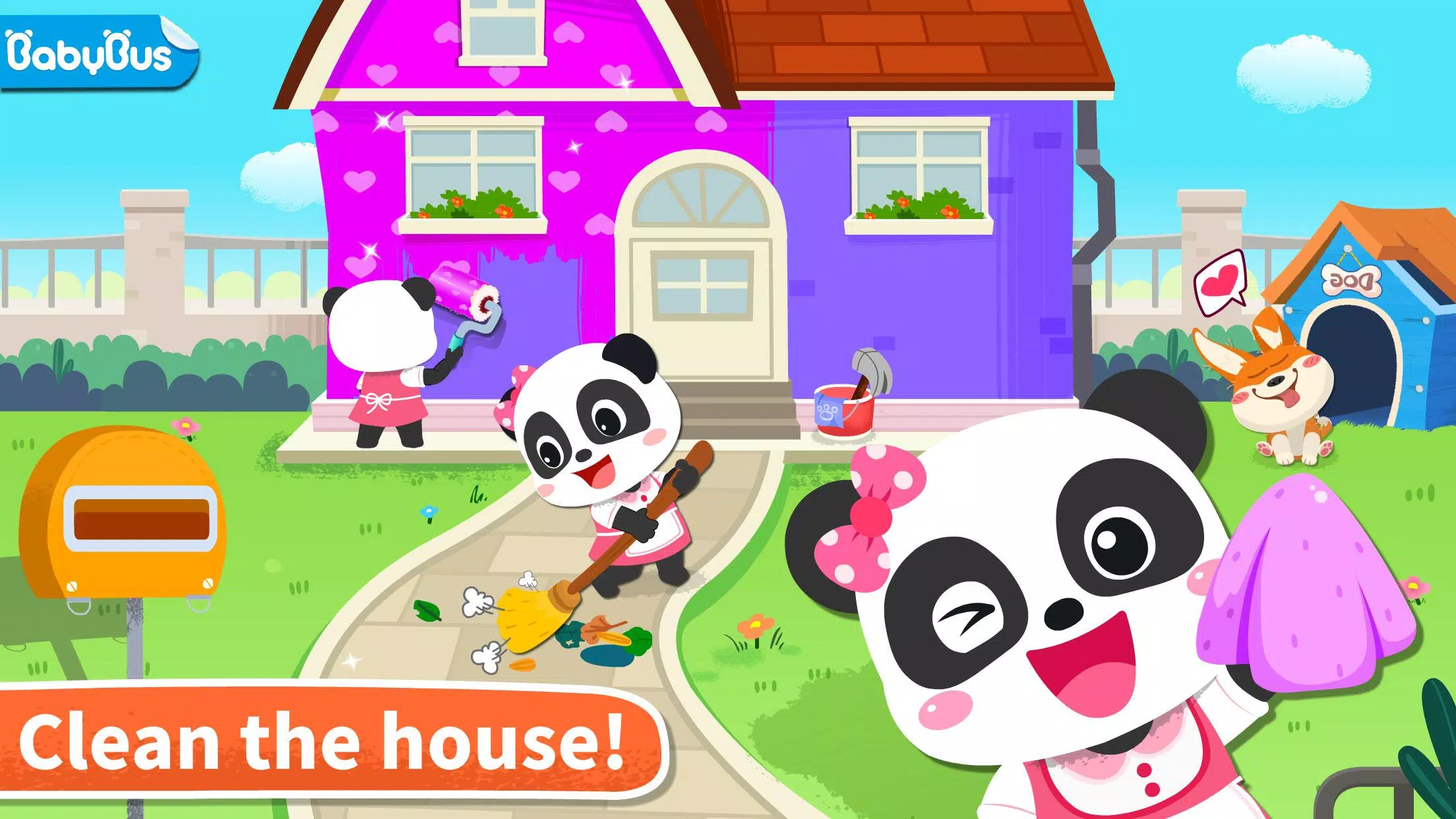 Baby Panda’ s House Cleaning स्क्रीनशॉट 0