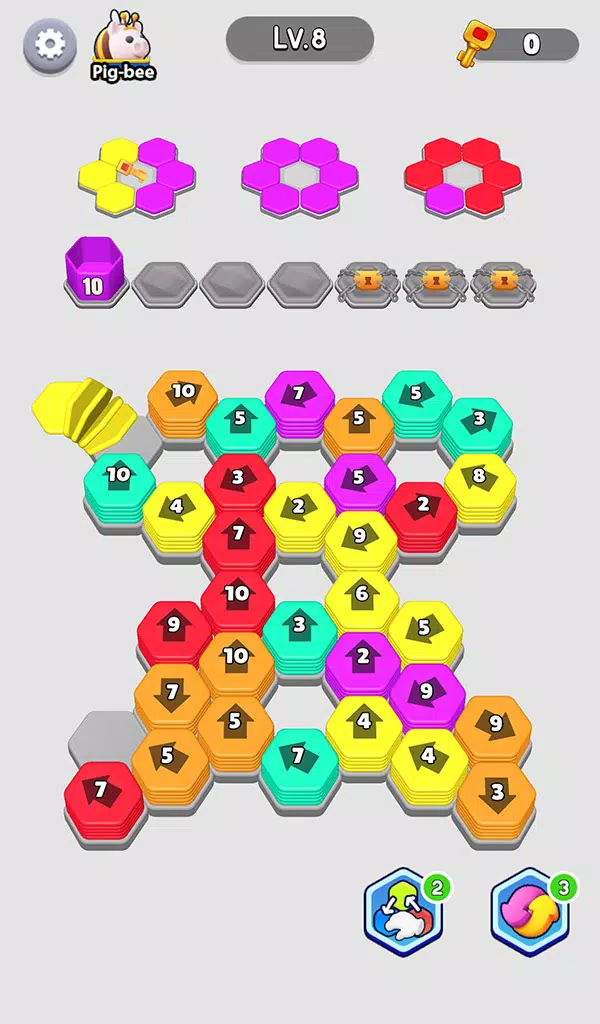 Bee Out - Hexa Away Puzzle Ảnh chụp màn hình 2