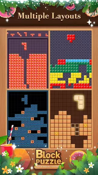 Blockrealm: Wood Block Puzzle 螢幕截圖 2