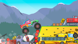 Kids Monster Truck Racing Game Schermafbeelding 1