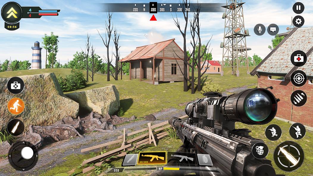 Sniper Game: Shooting Gun Game Mod 螢幕截圖 2