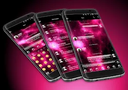 SMS Messages GlassNebula Theme Tangkapan skrin 0