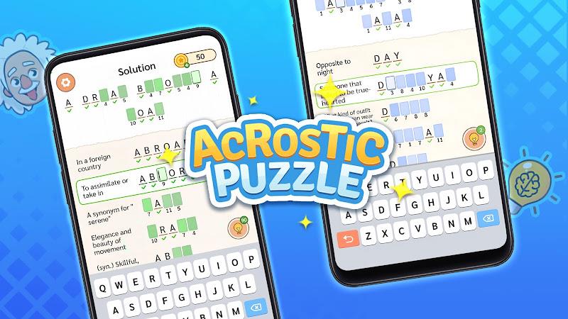 Acrostic Puzzle: Logic Fill in スクリーンショット 1