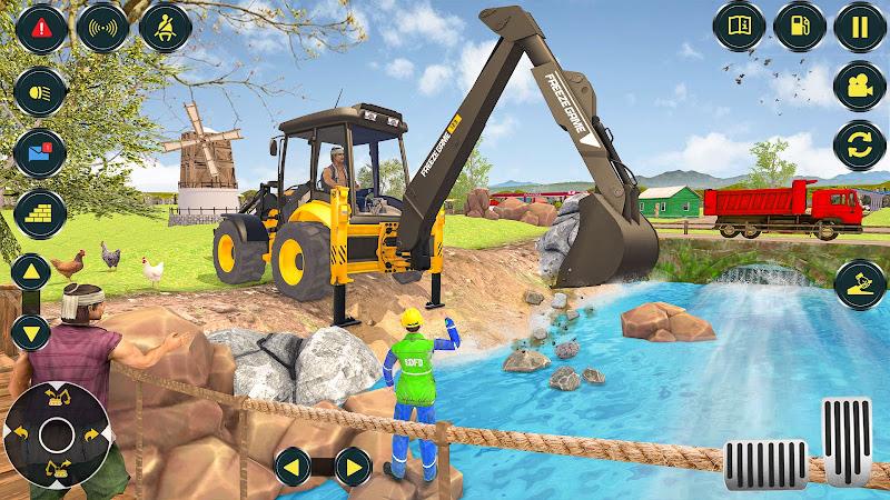 Village Excavator JCB Games スクリーンショット 2