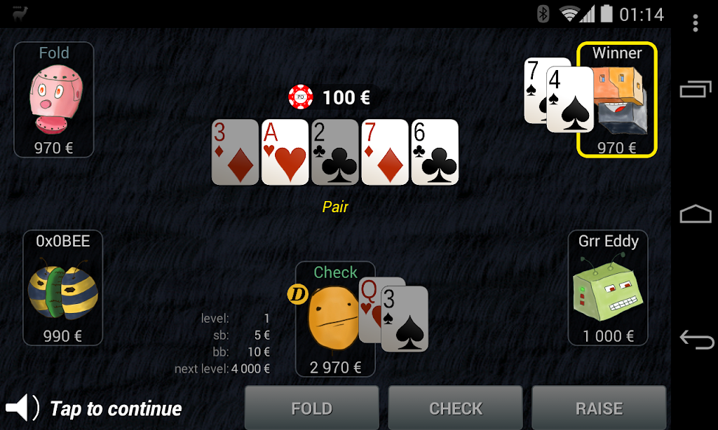 Bots Don’t Bluff Offline Poker स्क्रीनशॉट 3