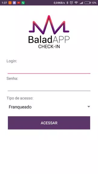 Schermata BaladAPP Check-In 0