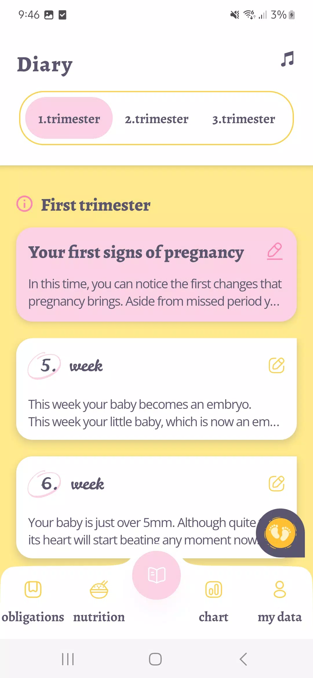 My Pregnancy Journal 螢幕截圖 1
