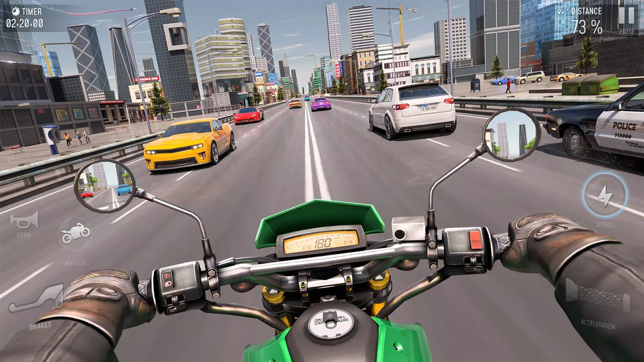 Rider 3D Bike Racing Games Schermafbeelding 2