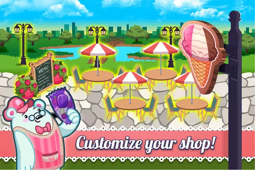 My Ice Cream Shop: Time Manage স্ক্রিনশট 1