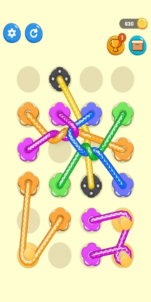 Tangled Line 3D: Knot Twisted स्क्रीनशॉट 1