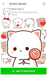 Mochi Cat Stickers for WhatsAp应用截图第1张