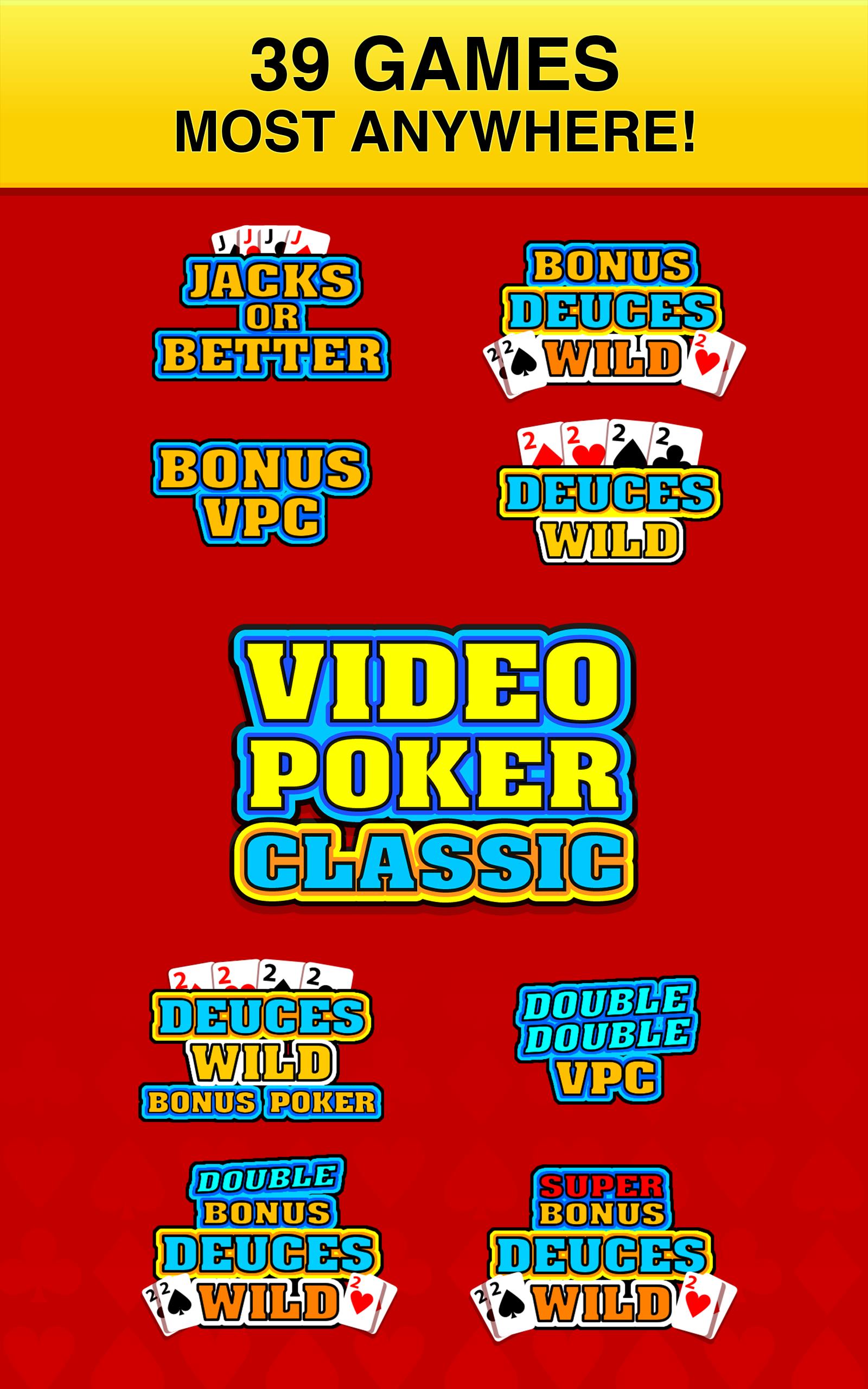 Video Poker Classic ® ဖန်သားပြင်ဓာတ်ပုံ 1