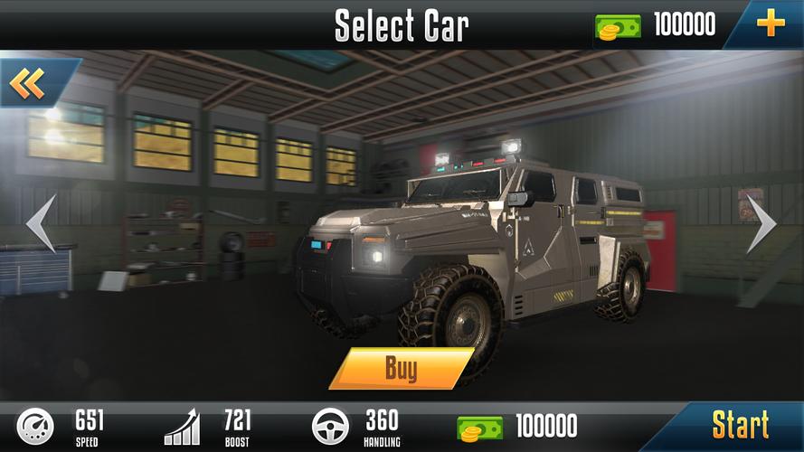 Impossible Ramp Hummer Car 3D স্ক্রিনশট 1