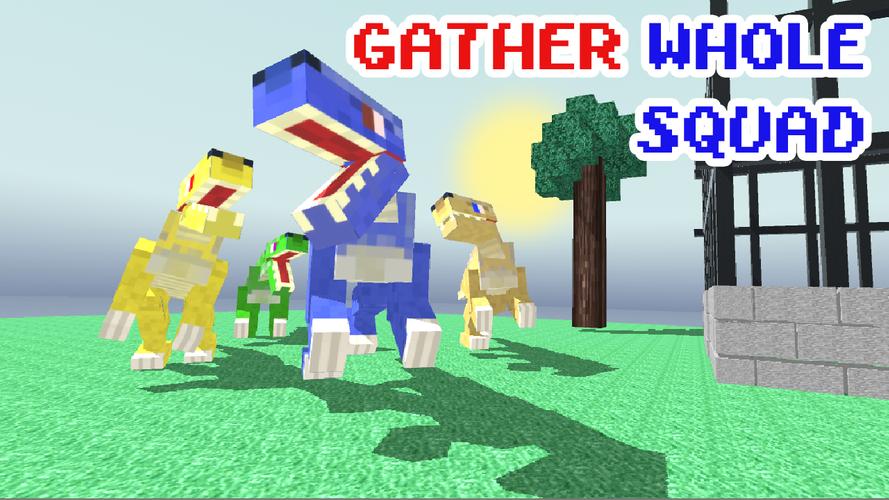 Blocky Dino Park Raptor Attack Captura de pantalla 0