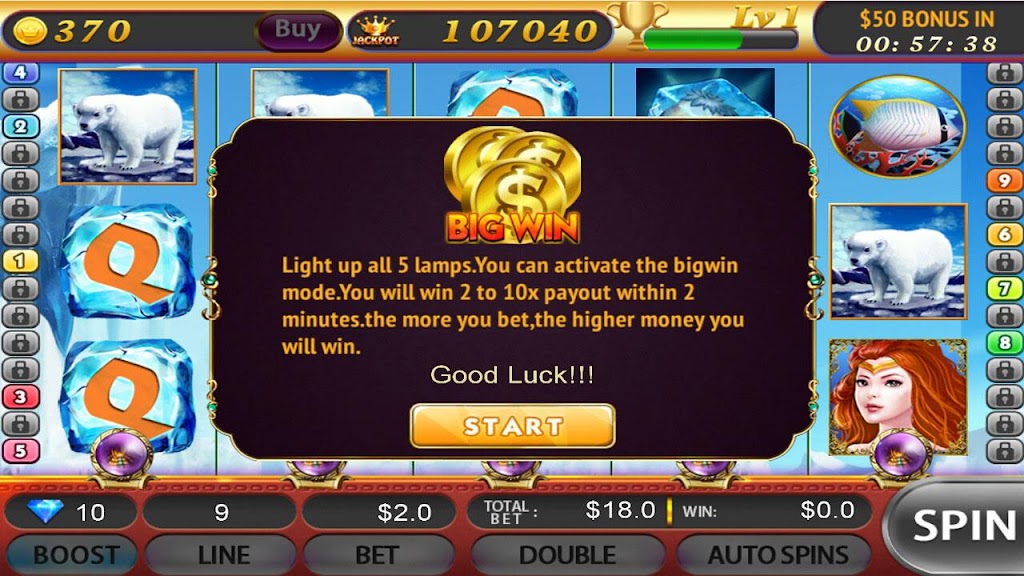 Slots Arctic:Free Slot Machine Captura de tela 3