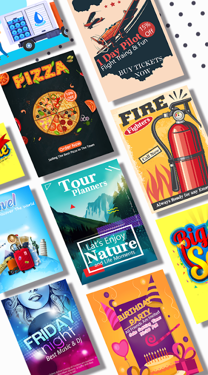 Poster maker - flyer design Schermafbeelding 0